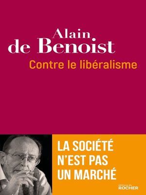 cover image of Contre le libéralisme